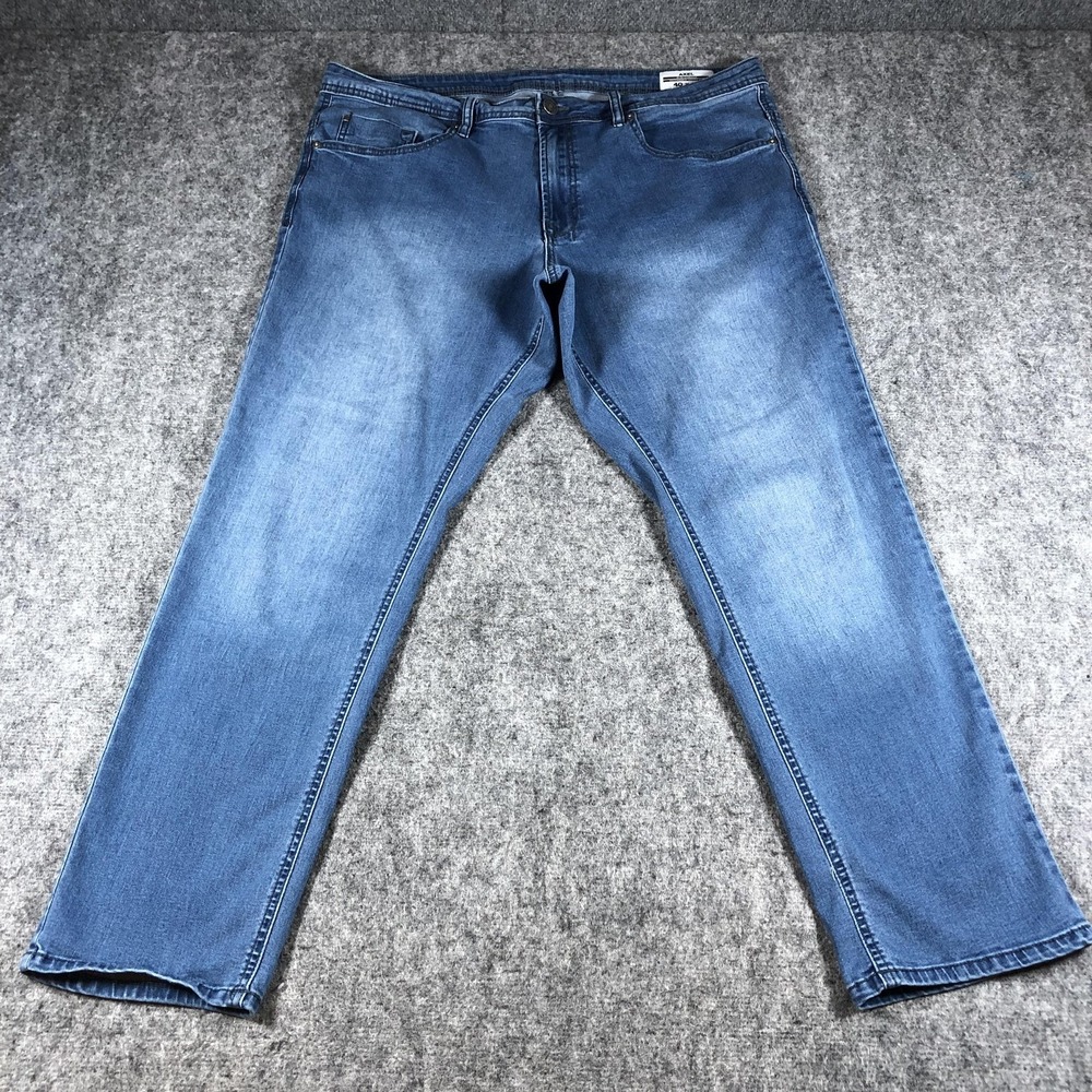 Buffalo David Bitton Men's Axel Slim Jeans 40x30 Blue Stretch Denim Casual‎
